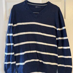 Men's Sweater - Blue Striped - GAP Size L